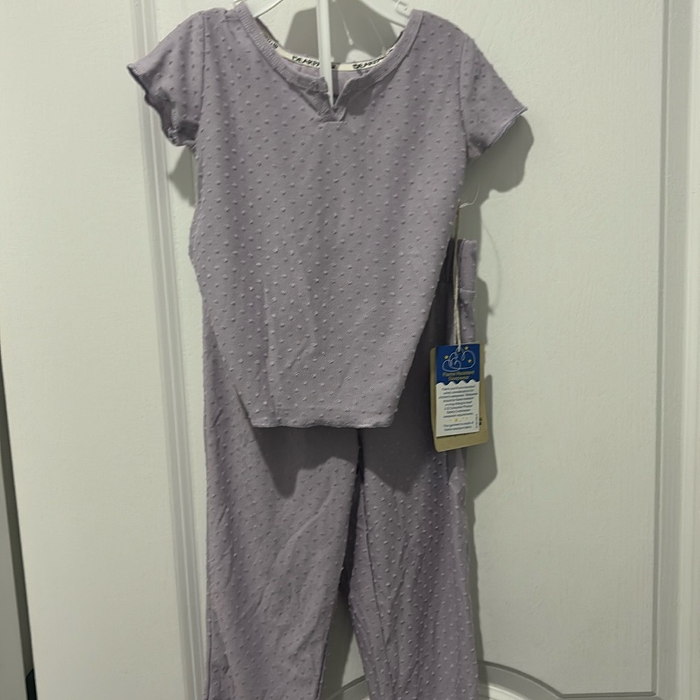Bear paw girls purple pajamas size 2
